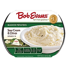 Bob Evans Sour Cream & Chives Mashed Potatoes, 24 oz, 24 Ounce