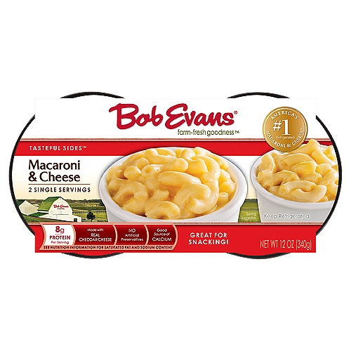 Bob Evans Tasteful Sides Macaroni & Cheese, 2 count, 12 oz