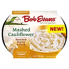 Bob Evans Farm-Fresh Goodness Roasted Garlic & Herb Mashed Cauliflower, 12 oz