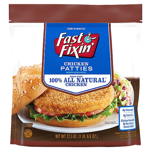 Fast Fixin'® Chicken Breast Patties, 22.5 oz (Frozen)