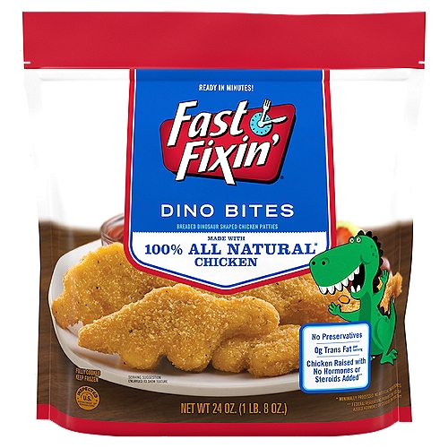 Fast Fixin'® Dino Chicken Bites, 24 oz (Frozen)