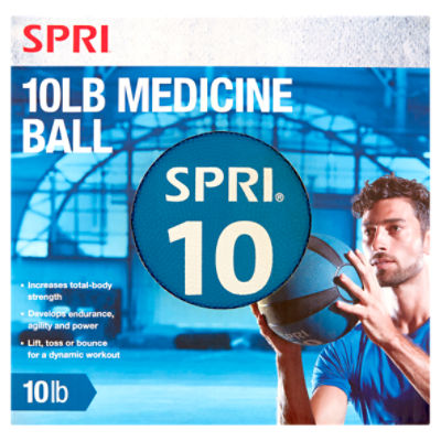 SPRI 10lb Medicine Ball, 1 Each