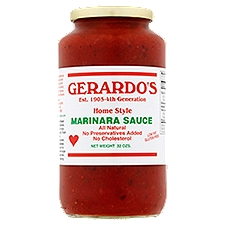 Gerardo's Home Style, Marinara Sauce, 32 Ounce