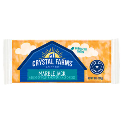 Crystal Farms Marble Jack Cheese, 8 oz.