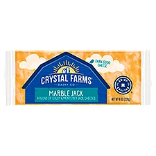 Crystal Farms Cheese, Marble Jack, 8 Ounce