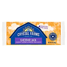 Crystal Farms Cheddar Jack Cheese, 8 Ounce