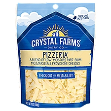 Crystal Farms Shredded Pizzeria Cheese, 7 oz