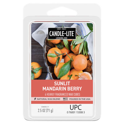 Candle-Lite Sunlit Mandarin Berry Wax Cubes, 6 count, 2.5 oz