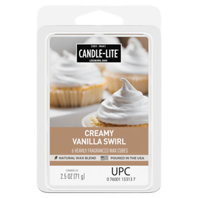 Candle-Lite Creamy Vanilla Swirl Wax Cubes, 6 count, 2.5 oz