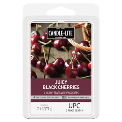 Candle-Lite Juicy Black Cherries Wax Cubes, 6 count, 2.5 oz