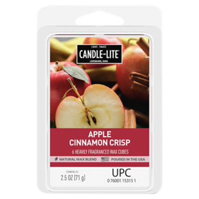 Candle-Lite Apple Cinnamon Crisp Wax Cubes, 6 count, 2.5 oz