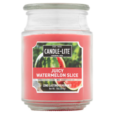 Candle-Lite Juicy Watermelon Slice Candle, 18 oz