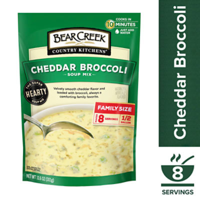 Bear Creek Cheddar Broccoli Dry Soup Mix, 10.6 oz, 10.6 Ounce