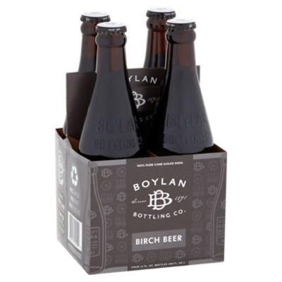 Boylan Bottling Co. Birch Beer, 12 fl oz, 4 count