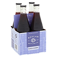 Boylan Bottling Co. Black Cherry Soda, 12 fl oz, 4 count