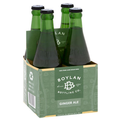 Boylan Bottling Co. Ginger Ale, 12 fl oz, 4 count