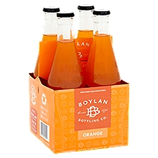 Boylan Bottling Co. Orange Soda, 12 fl oz, 4 count