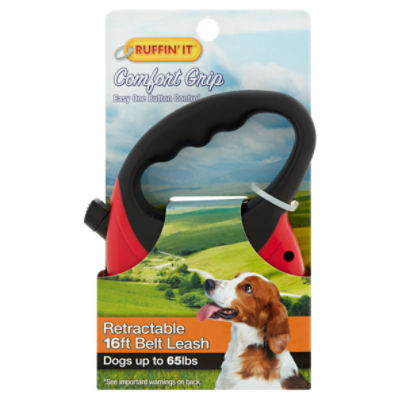 Ruffin' It Comfort Grip Retractable 16ft Belt Leash