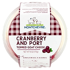 Montchevre Cranberry and Port, Topped Goat Cheese, 6 Ounce