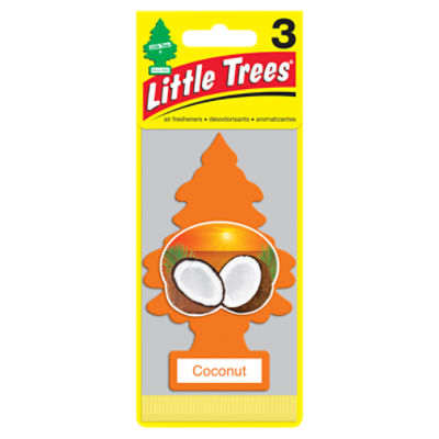 Little Trees Coconut Air Fresheners, 3 count, 3 Each