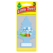 Little Trees Summer Linen Air Fresheners, 3 count