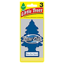 Little Trees Air Fresheners, New Car Scent, 3 Each
