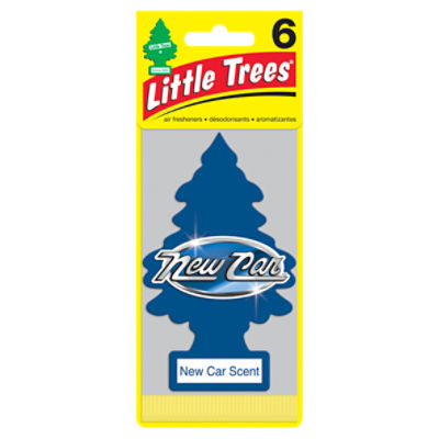 Little Trees New Car Scent Air Fresheners, 6 count
