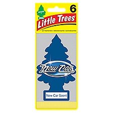 Little Trees New Car Scent Air Fresheners, 6 count