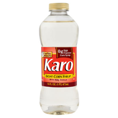 Karo Light Corn Syrup with Real Vanilla, 16 fl oz, 16 Fluid ounce