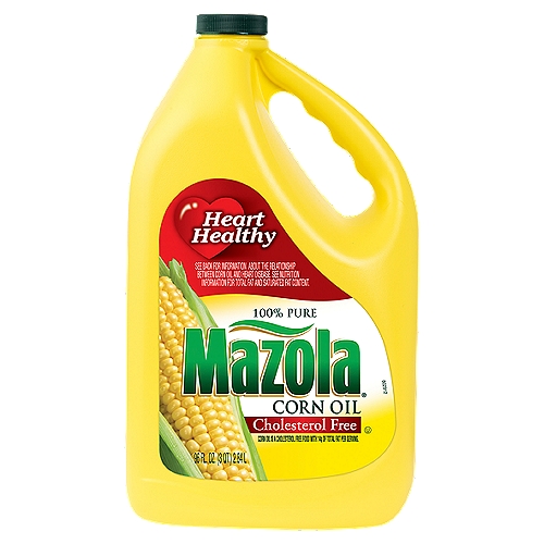Mazola 100% Pure Corn Oil, 96 fl oz
Corn Oil is a cholesterol free food with 14g of total fat per serving.