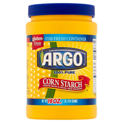 Argo 100% Pure Corn Starch, 16 oz, 16 Ounce