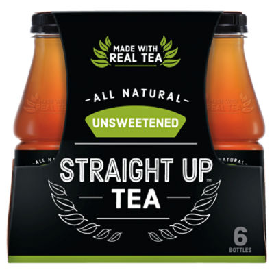 Straight Up Unsweetened Tea, 6 count