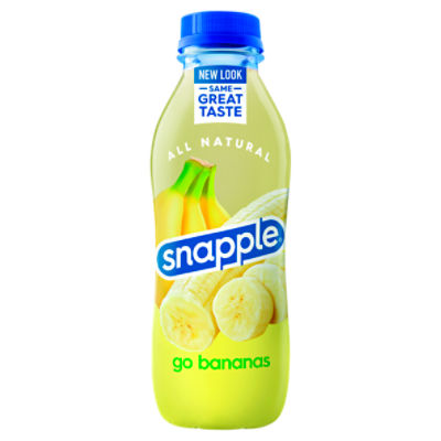 Snapple Go Bananas, 16 fl oz recycled plastic bottle