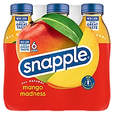 Snapple Mango Madness Flavored Juice Drink, 6 count, 96 Fluid ounce