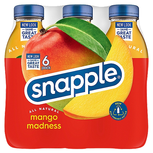 Snapple Mango Madness Flavored Juice Drink, 6 count