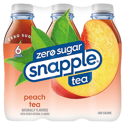 Diet Snapple Peach Tea, 6 count