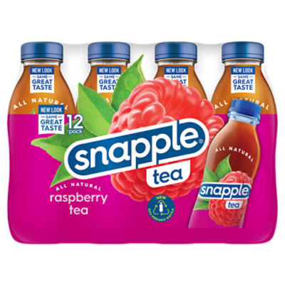 Snapple All Natural Raspberry Tea, 12 count Price Rite