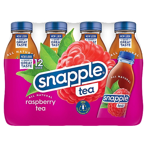 Snapple All Natural Raspberry Tea, 12 count
