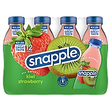 Snapple All Natural Kiwi Strawberry Juice Drink, 12 count