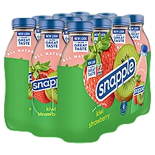Snapple All Natural Kiwi Strawberry Juice Drink, 12 count