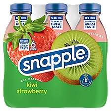Snapple All Natural Kiwi Strawberry Juice Drink, 6 count