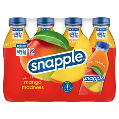 Snapple All Natural Mango Madness Juice Drink, 12 count