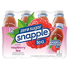 Snapple Zero Sugar Raspberry Tea, 16 fl oz, 12 count