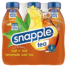 Snapple Half n' Half Lemonade Iced Tea, 6 count