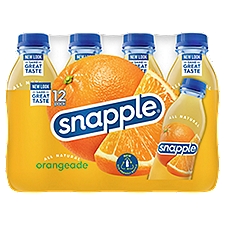 Snapple Orangeade Juice Drink, 12 count