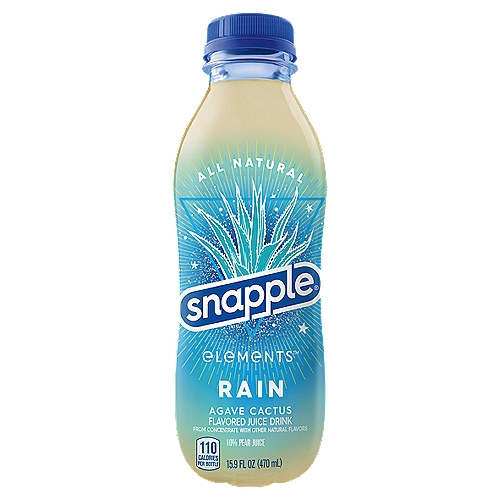 Snapple Elements Rain Agave Cactus Flavored Juice Drink, 15.9 fl oz