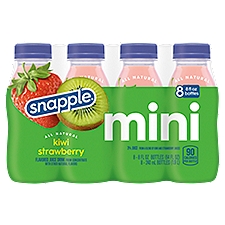 Snapple Kiwi Strawberry Juice Drink, 8 fl oz recycled plastic bottle, 8 pack, 64 Fluid ounce