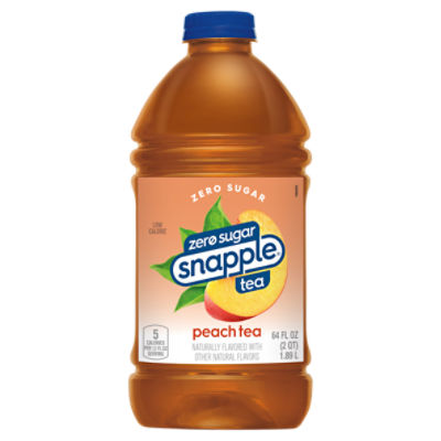 Snapple Zero Sugar Peach Tea, 64 fl oz