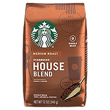 Starbucks Medium House Blend Whole Bean Coffee, 12 Ounce