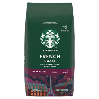 Starbucks French Dark Roast Ground Coffee, 12 oz